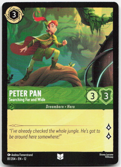 Peter Pan - Searching Far and Wide Uncommon Wilds Unknown 81/204 NM