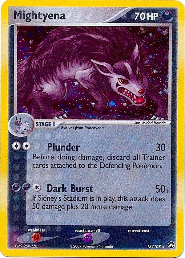 Mightyena (Cosmos Holo) #018/108 - Deck Exclusives