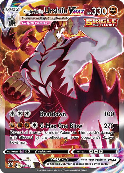Single Strike Urshifu VMAX (Alternate Art Secret) #168/163 - SWSH05: Battle Styles