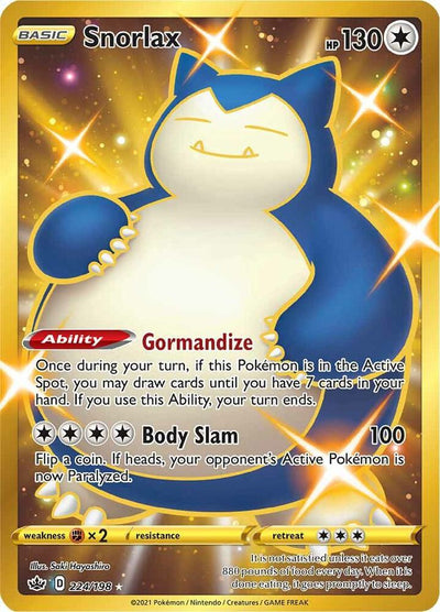 Snorlax (Secret) #224/198 - SWSH06: Chilling Reign
