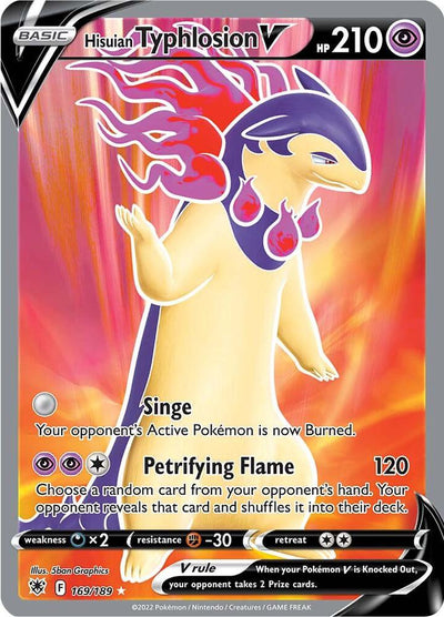 Hisuian Typhlosion V (Full Art) #169/189 - SWSH10: Astral Radiance
