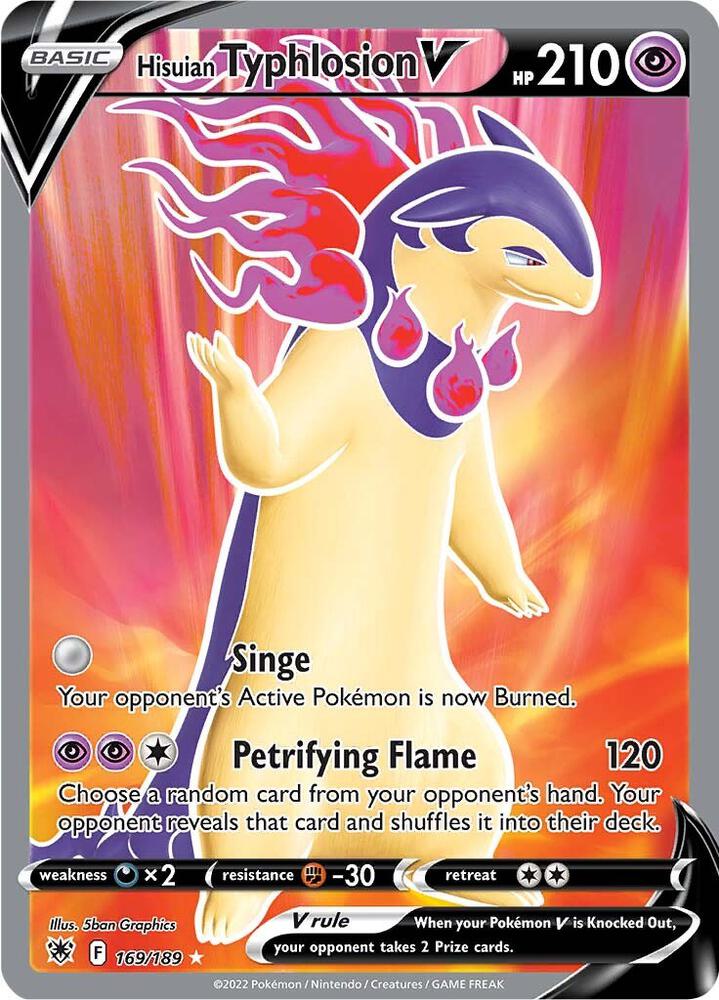 Hisuian Typhlosion V (Full Art) #169/189 - SWSH10: Astral Radiance