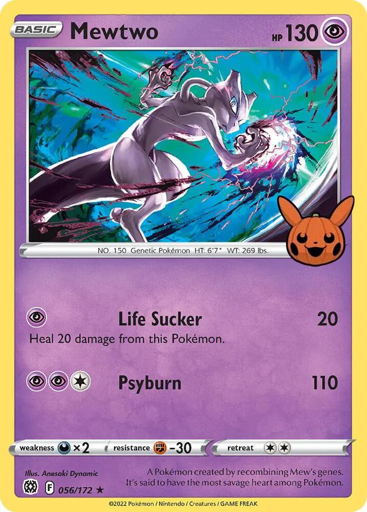 Mewtwo #056/172 - Trick or Trade BOOster Bundle