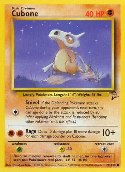 Cubone #070/130 - Base Set 2
