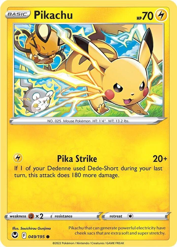 Pikachu #049/195 - SWSH12: Silver Tempest