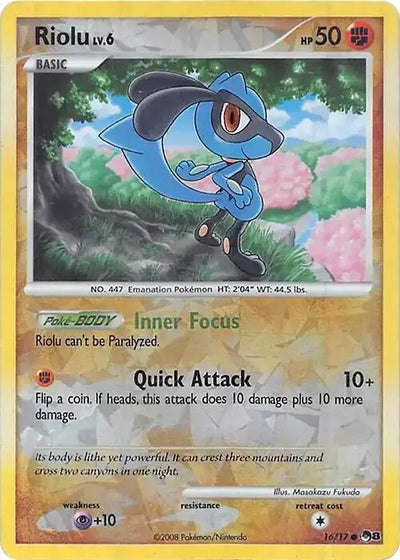 Riolu (Cracked Ice Holo) #016/017 - Miscellaneous Cards & Products