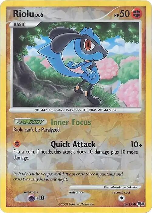 Riolu (Cracked Ice Holo) #016/017 - Miscellaneous Cards & Products