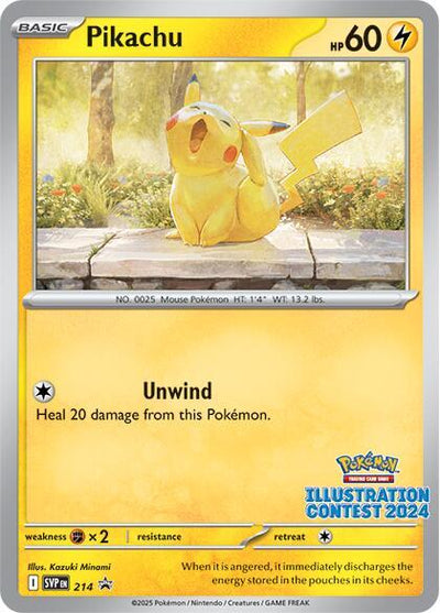 Pikachu (Illustration Contest 2024) #214 - SV: Scarlet & Violet Promo Cards