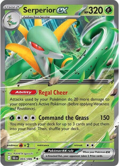 Serperior ex #003/086 - SV: Black Bolt