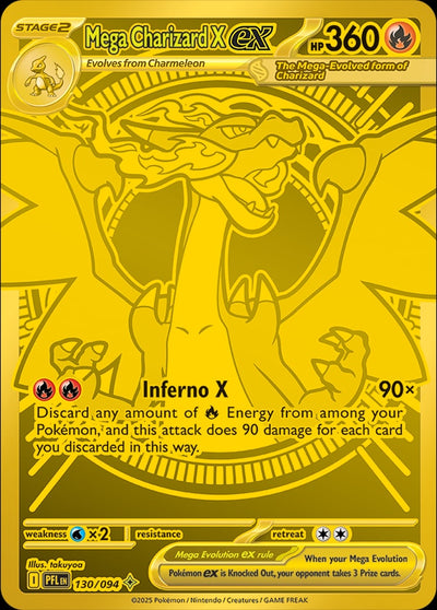 Mega Charizard X ex #130/094 - ME02: Phantasmal Flames