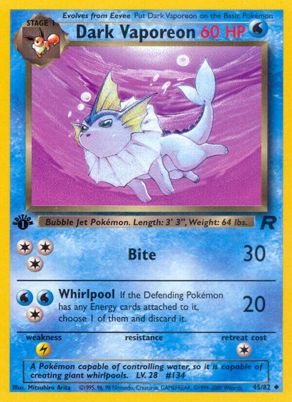 Vaporeon #45/82 - Team Rocket