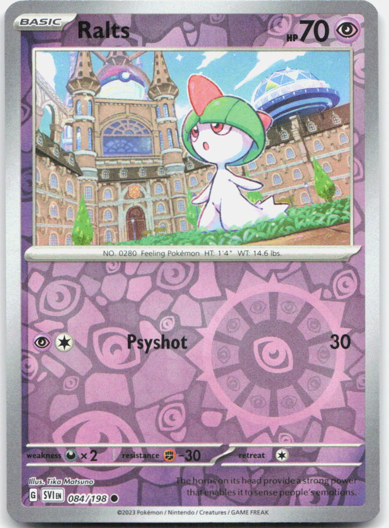 Ralts Reverse Holo Common SV01: Scarlet & Violet Base Set 084/198 NM