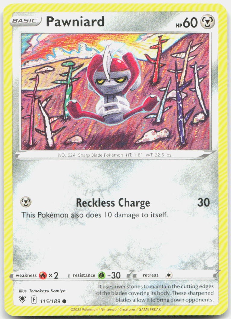 Pawniard 115/189 Common Astral Radiance Pokemon Near Mint
