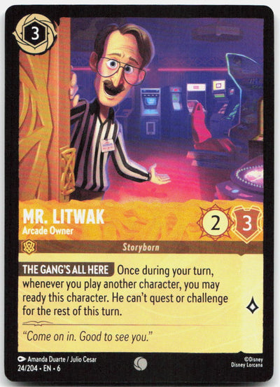 Mr. Litwak - Arcade Owner Common Azurite Sea 24/204 NM