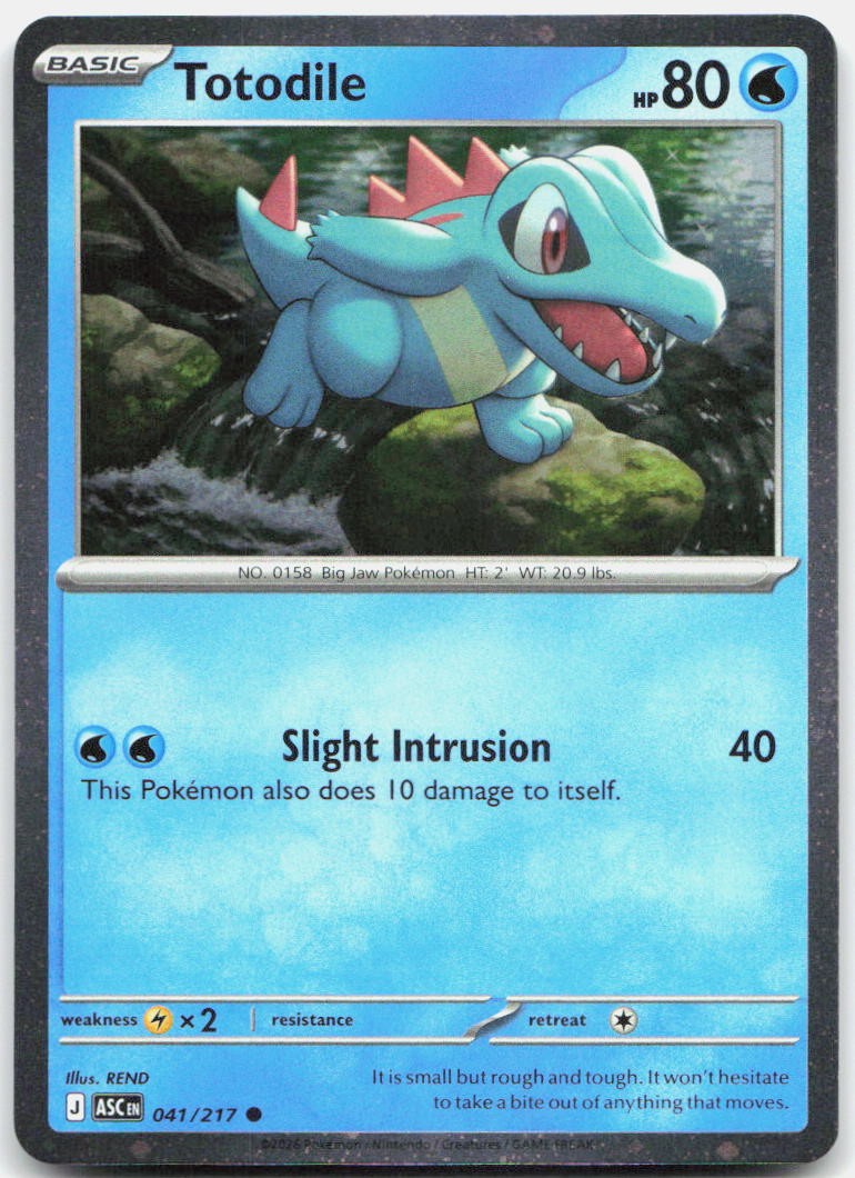 Totodile (Cosmos Holo) Holo Common Miscellaneous Cards & Products 041/217 NM