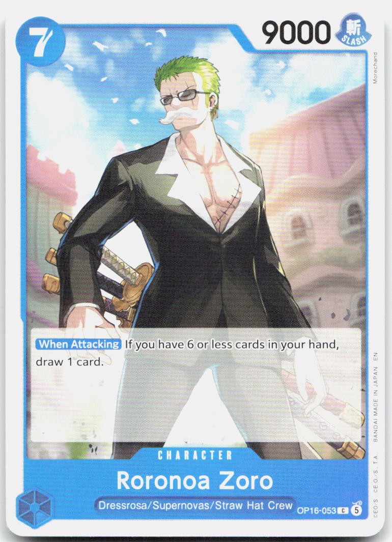 Roronoa Zoro (053) C The Time of Battle OP16-053 NM