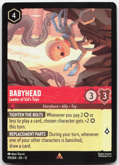 Babyhead - Leader of Sid's Toys Rare Wilds Unknown 119/204 NM