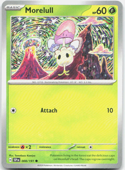 Morelull 008/191 Common Surging Sparks Pokemon Near Mint