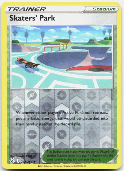 Skaters' Park Reverse Holo Uncommon SWSH08: Fusion Strike 242/264 NM