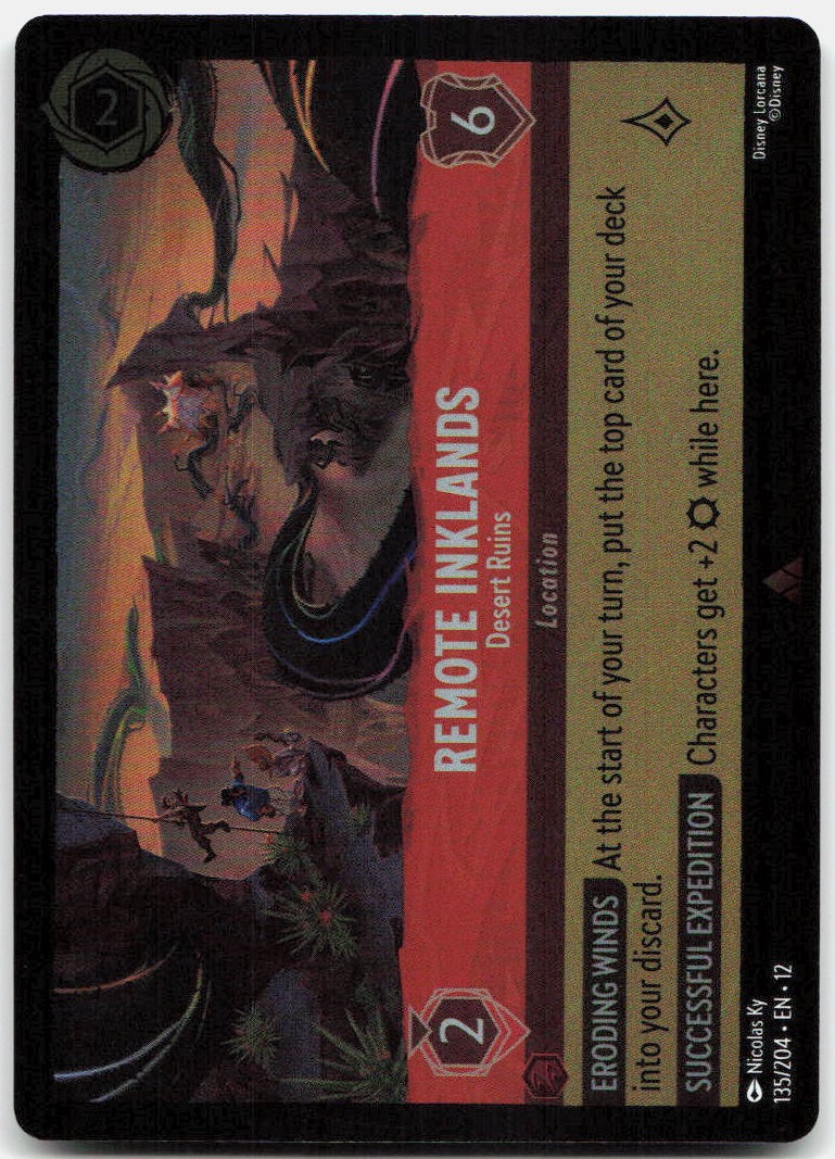 Remote Inklands - Desert Ruins Cold Foil Rare Wilds Unknown 135/204 NM