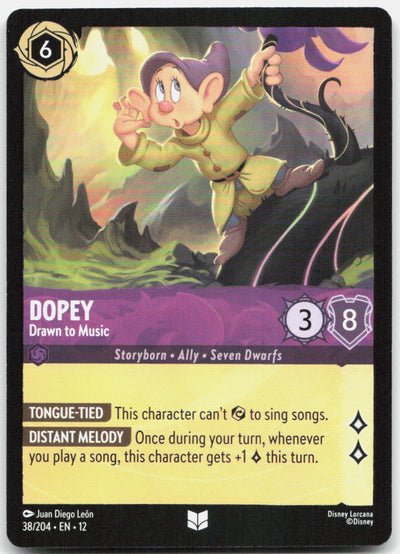 Dopey - Drawn to Music Uncommon Wilds Unknown 38/204 NM