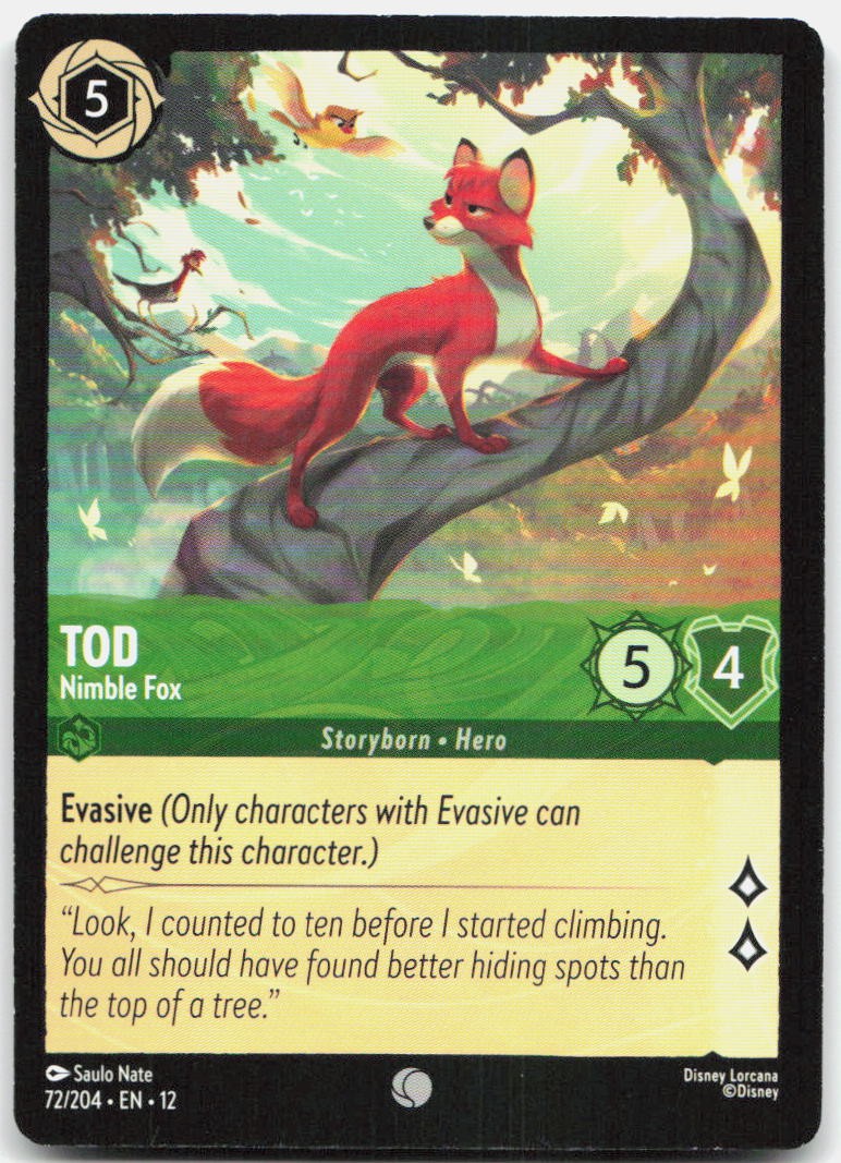 Tod - Nimble Fox Common Wilds Unknown 72/204 NM