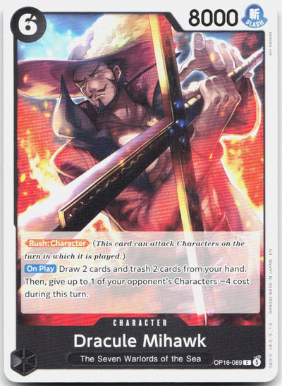 Dracule Mihawk C The Time of Battle OP16-089 NM