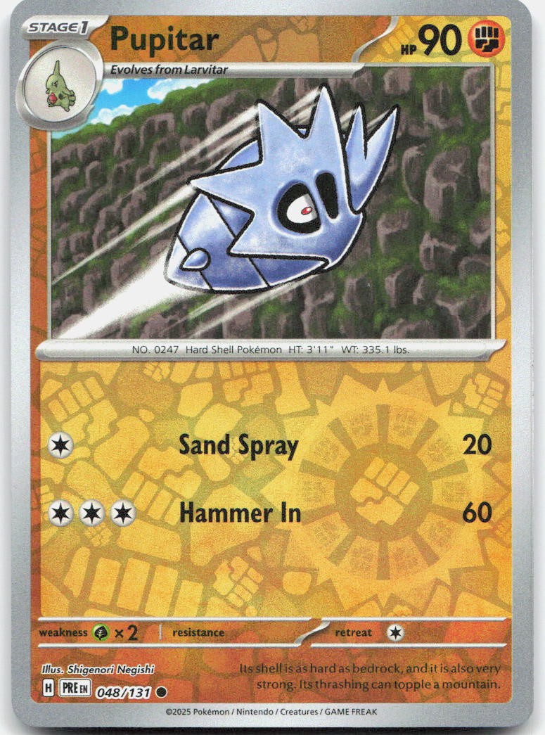 Pupitar Reverse Holo Common SV: Prismatic Evolutions 048/131 NM