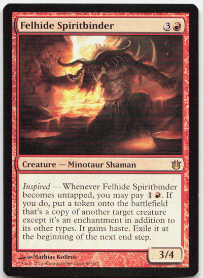 Felhide Spiritbinder R Born of the Gods 96 NM