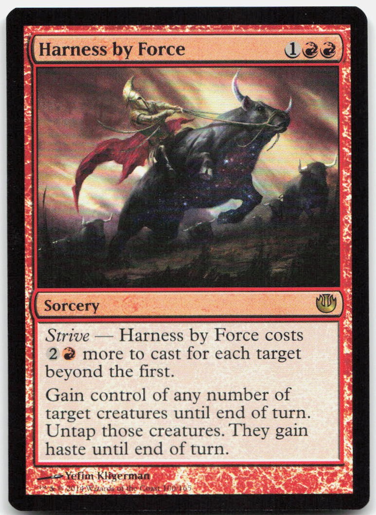 Harness by Force 100 Rare Journey Into Nyx Magic: The Gathering Foil Near Mint