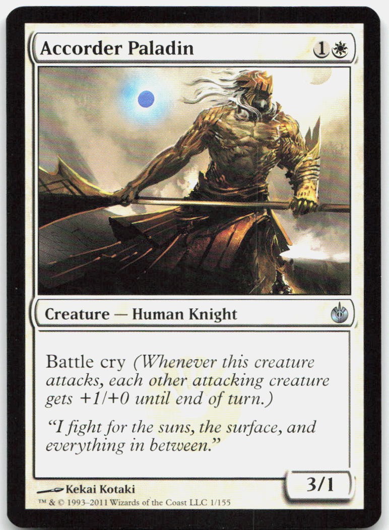 Accorder Paladin U Mirrodin Besieged 1 NM