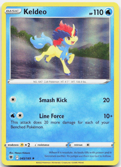 Keldeo 45/189 Rare Deck Exclusives Pokemon Near Mint