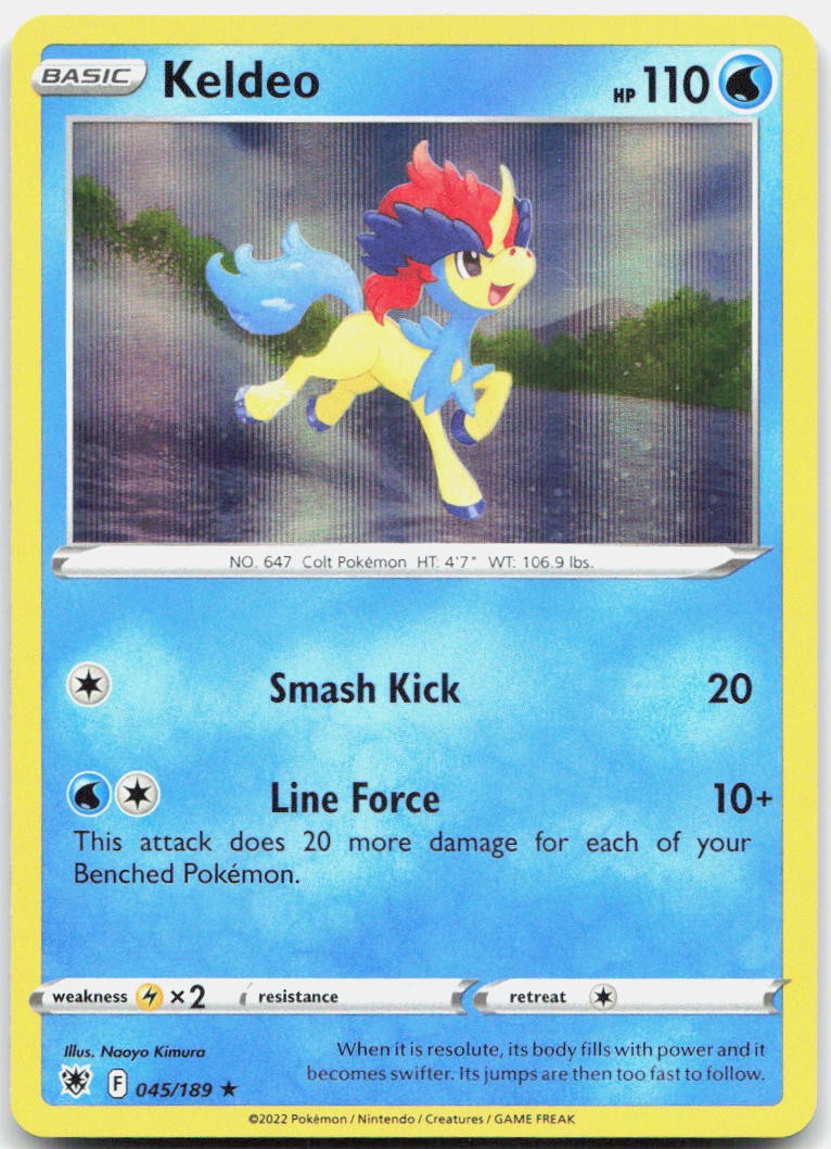 Keldeo 45/189 Rare Deck Exclusives Pokemon Near Mint
