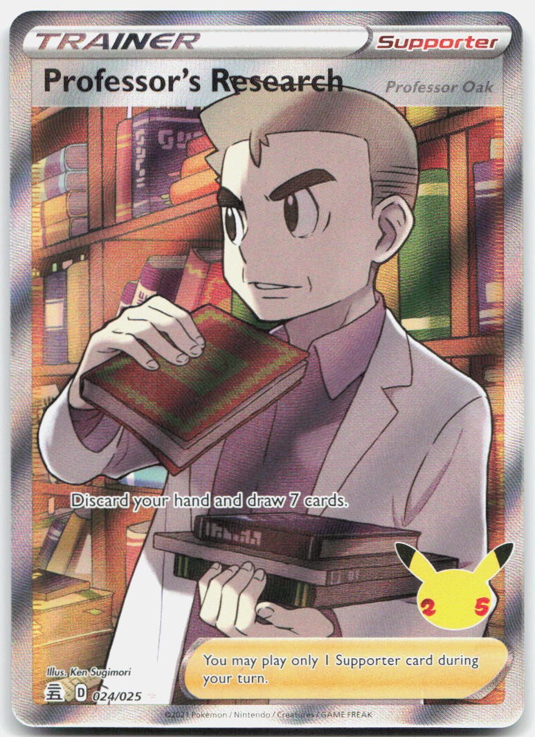 Professor's Research [Professor Oak] Holo Ultra Rare Celebrations 024/025 NM