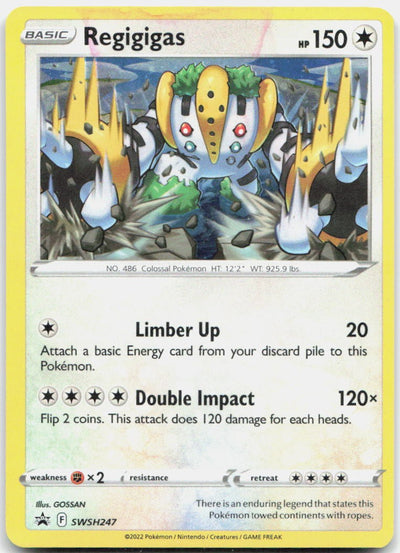 Regigigas - (Cosmos Holo) Holo Promo SWSH: Sword & Shield Promo Cards SWSH247DMG