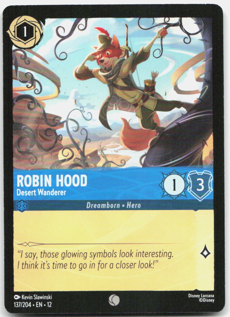 Robin Hood - Desert Wanderer Common Wilds Unknown 137/204 NM