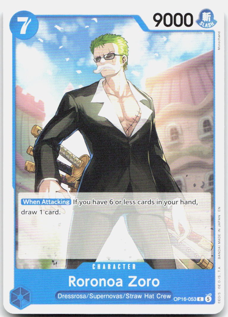 Roronoa Zoro (053) C The Time of Battle OP16-053 NM