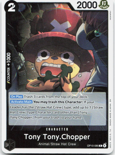 Tony Tony.Chopper OP15-085 Rare Adventure on Kami's Island One Piece Foil NM