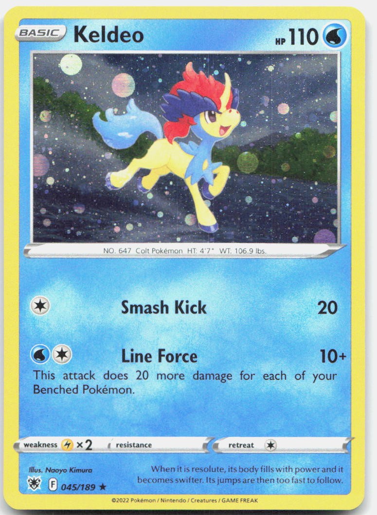Keldeo 45/189 Rare Deck Exclusives Pokemon Near Mint