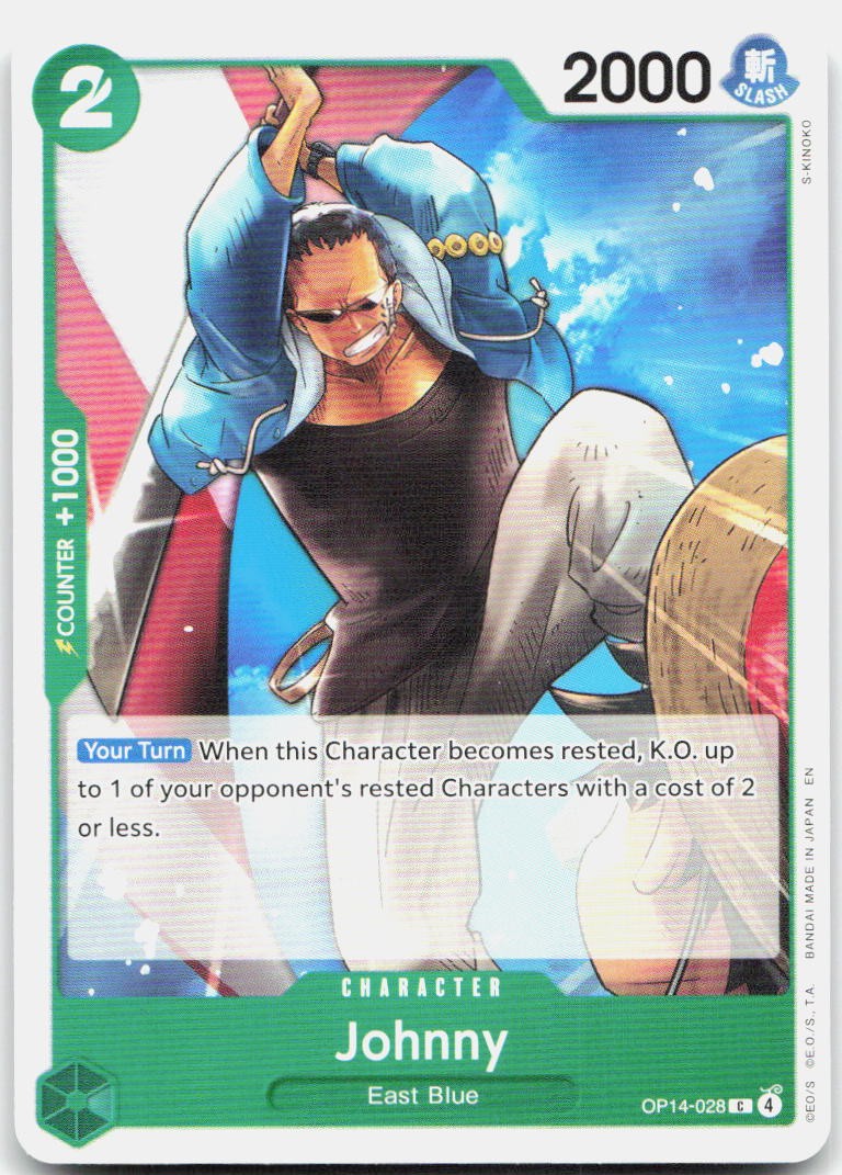 Johnny C The Azure Sea's Seven Release Event Cards OP14-028 NM