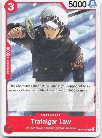 Trafalgar Law C Adventure on Kami's Island Release Event Cards EB04-005 NM