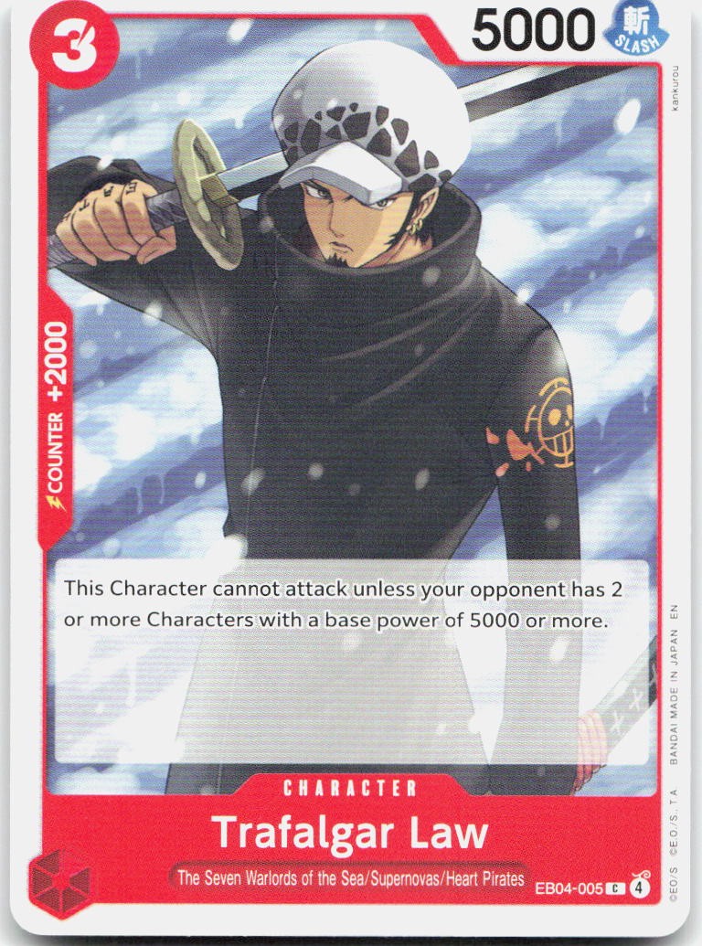Trafalgar Law C Adventure on Kami's Island Release Event Cards EB04-005 NM