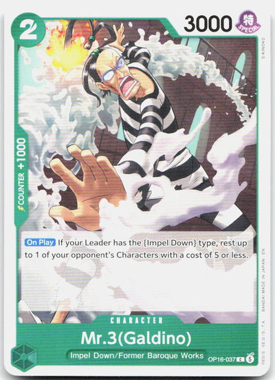 Mr.3(Galdino) (037) C The Time of Battle OP16-037 NM