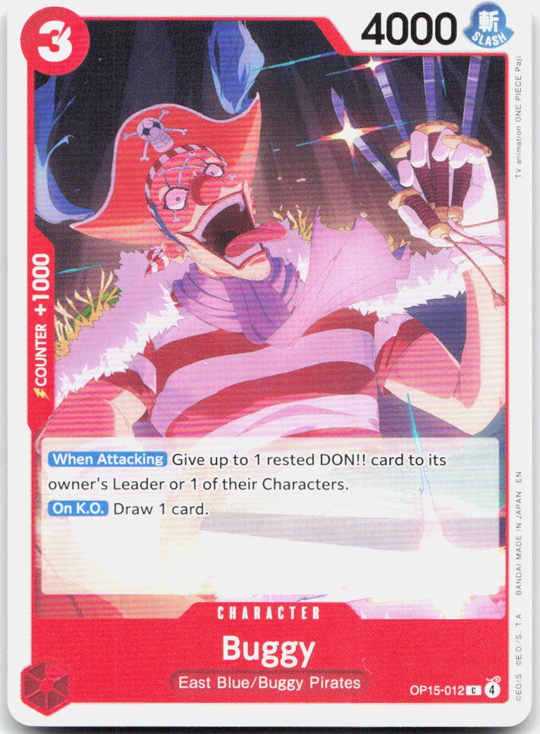 Buggy C Adventure on Kami's Island Release Event Cards OP15-012 NM
