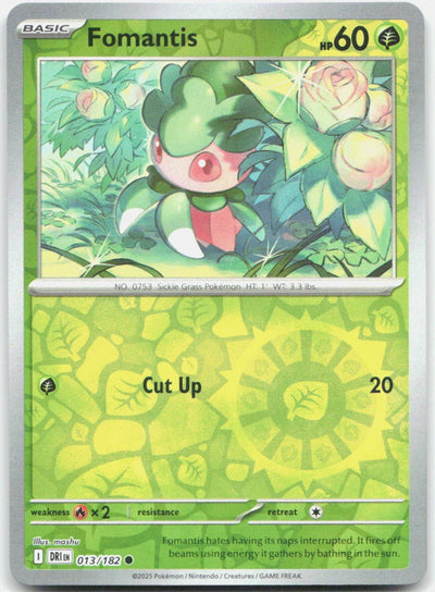 Fomantis Reverse Holo Common SV10: Destined Rivals 013/182 NM