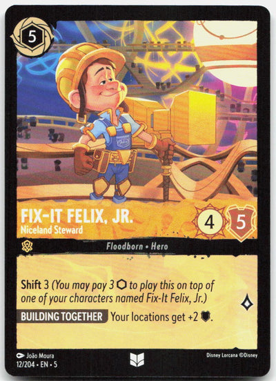 Fix-It Felix, Jr. - Niceland Steward Uncommon Shimmering Skies 12/204 NM