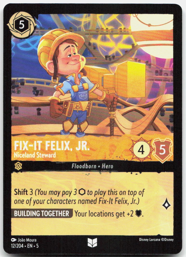 Fix-It Felix, Jr. - Niceland Steward Uncommon Shimmering Skies 12/204 NM