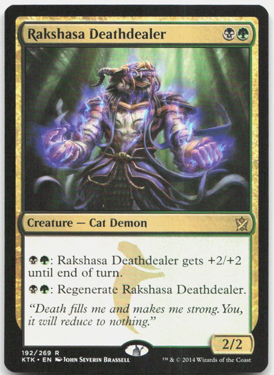 Rakshasa Deathdealer R Khans of Tarkir 192 NM