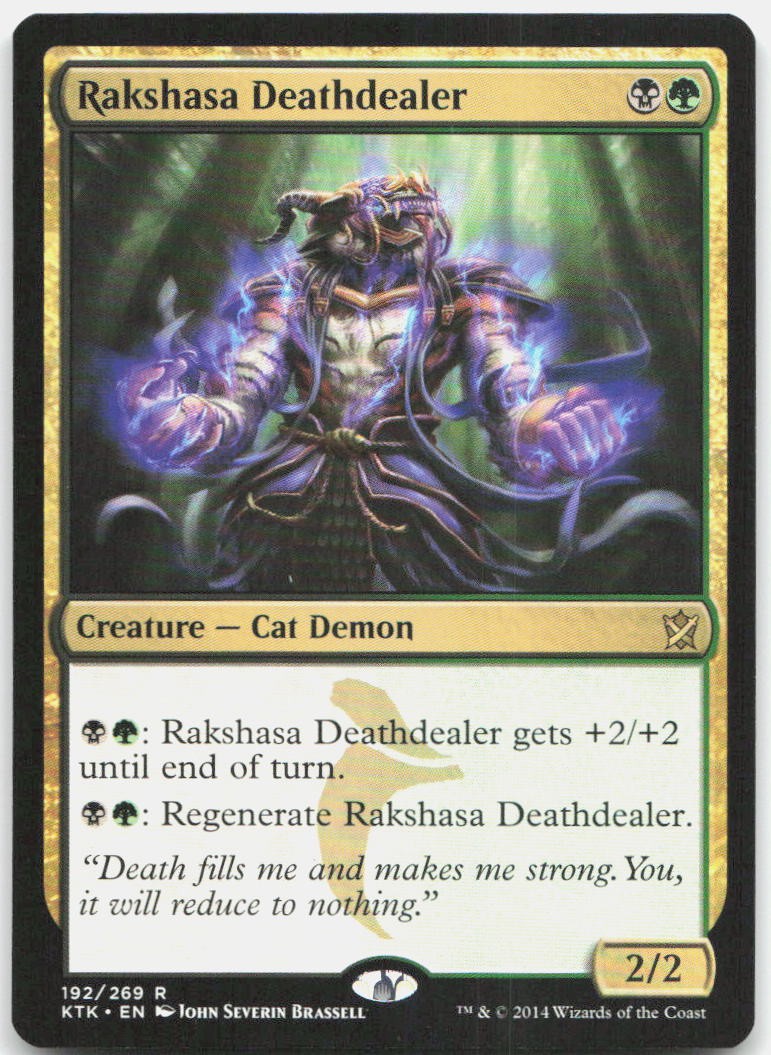 Rakshasa Deathdealer R Khans of Tarkir 192 NM