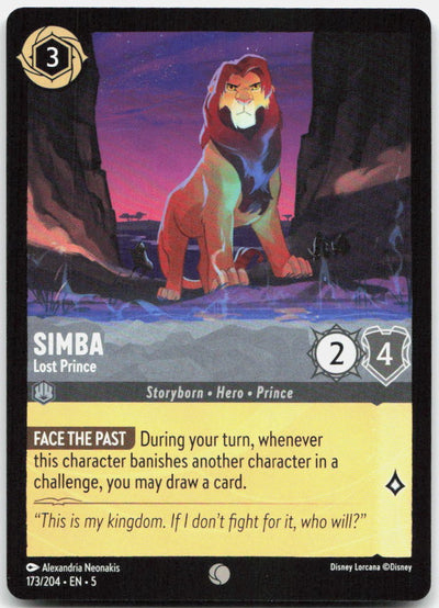 Simba - Lost Prince Common Shimmering Skies 173/204 NM